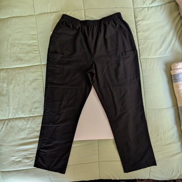 Dickies Black Straight-Leg Pants | Stretchy Waist | Size 34 (Men) X-XL (Women) - Picture 1 of 2